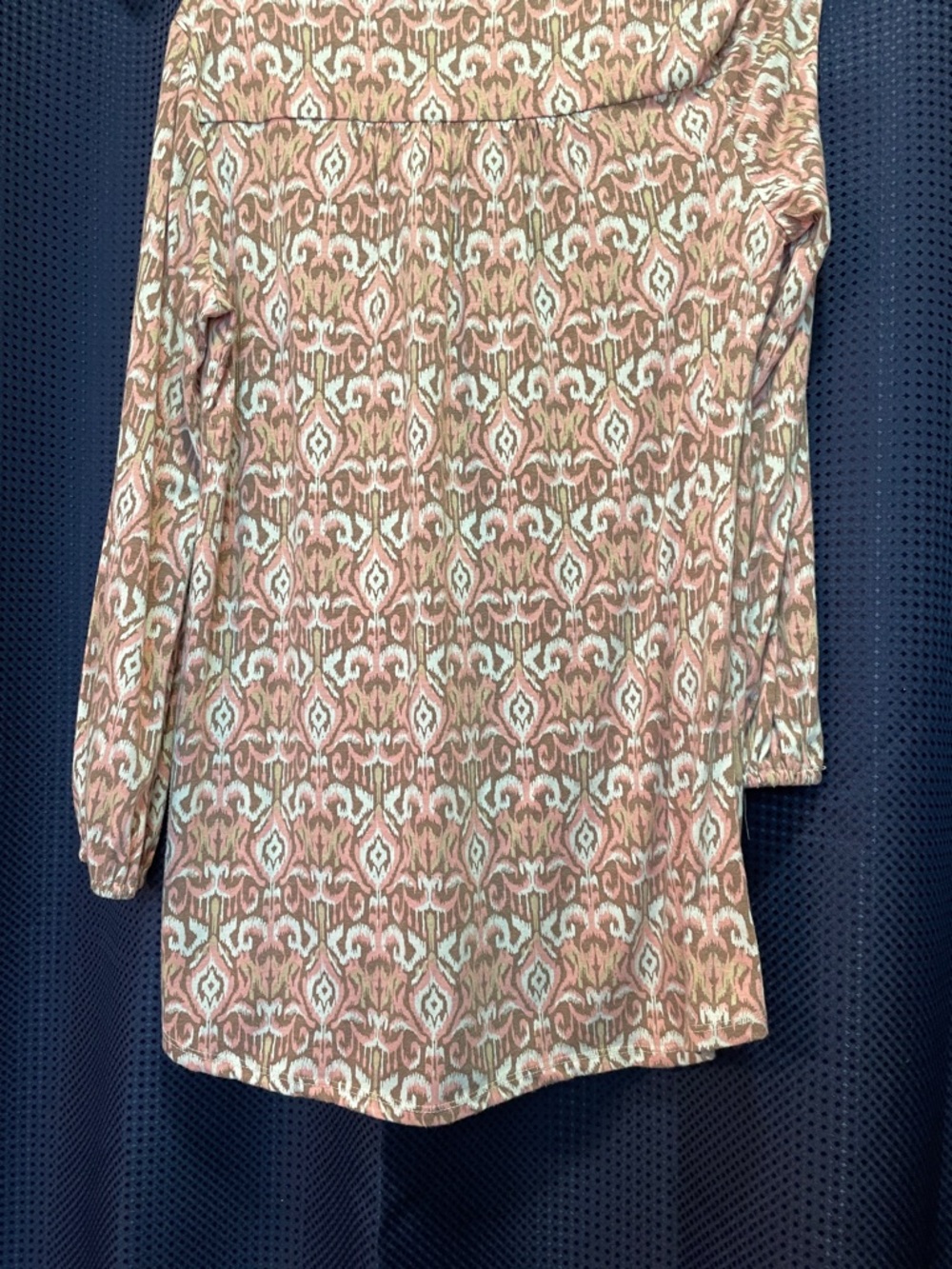 Wonderly Pink Cream Patterned Long Sleeve Blouse - Picture 8 of 15
